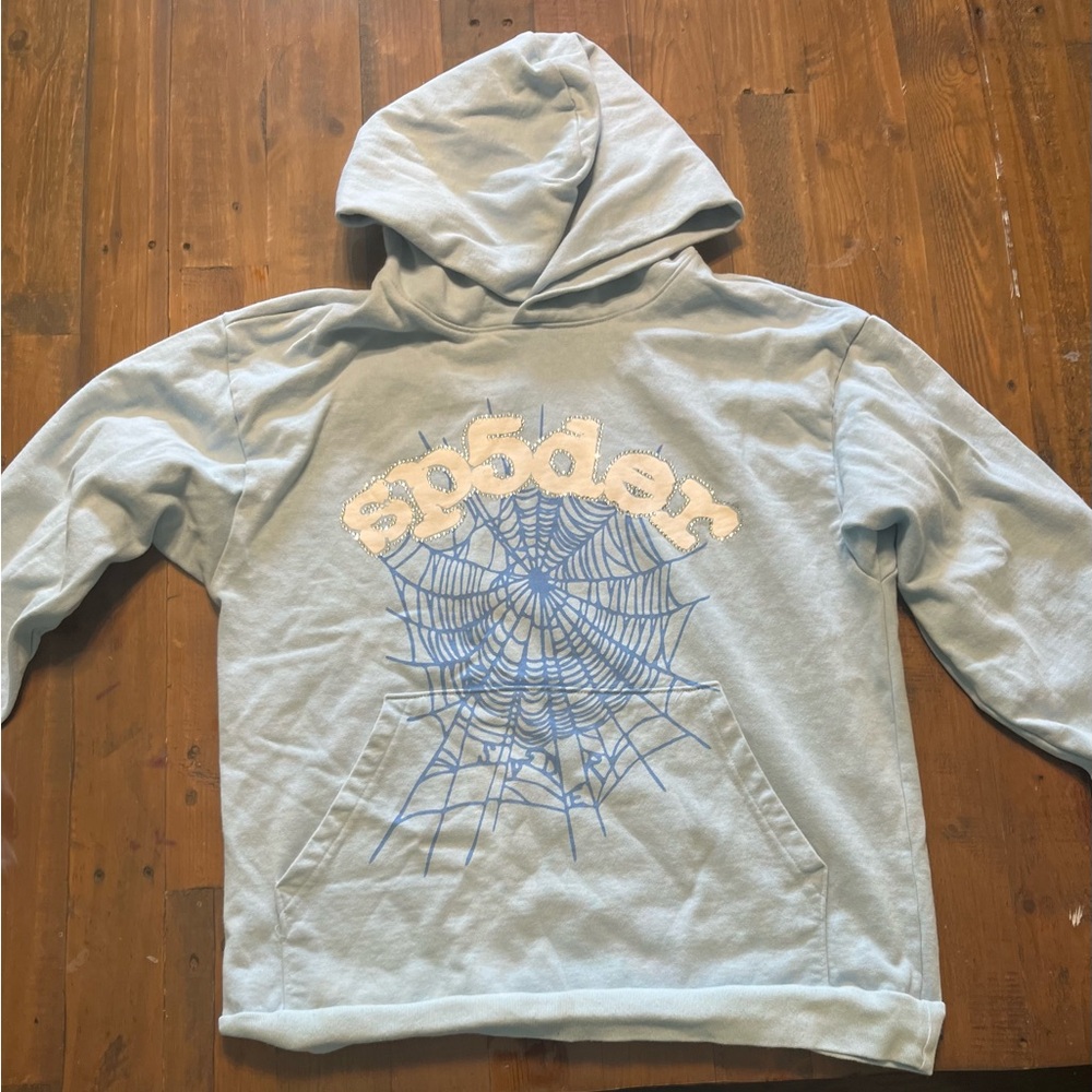 Sky Blue Sp5der Hoodie
